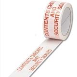 Adhesive printed Contents Checked Security Sealed Tape