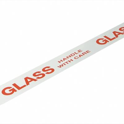 Printed Glass Handle With Care Tape